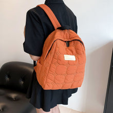 Load image into Gallery viewer, Quilted Polyester Backpack Bag