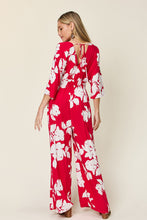 Load image into Gallery viewer, Double Take Full Size Printed Tie Back Wide Leg Jumpsuit