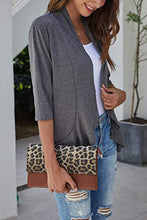 Load image into Gallery viewer, Open Front Three-Quarter Sleeve Cardigan