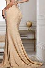 Load image into Gallery viewer, Slit Square Neck Wide Strap Dress
