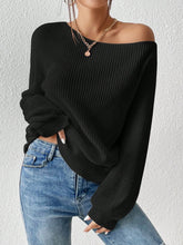 Load image into Gallery viewer, Honey Single Shoulder Long Sleeve Sweater