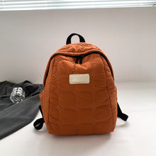 Load image into Gallery viewer, Quilted Polyester Backpack Bag