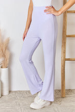 Load image into Gallery viewer, RISEN Full Size High Waist Ultra Soft Knit Flare Pants