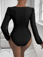 Load image into Gallery viewer, Sweetheart Neck Long Sleeve Bodysuit