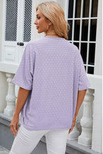 Load image into Gallery viewer, Eyelet Open Front Half Sleeve Cardigan