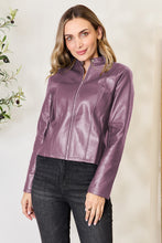 Load image into Gallery viewer, Mock Neck Zip Up Jacket
