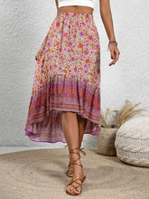 Load image into Gallery viewer, High-Low Elastic Waist Skirt