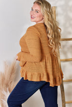 Load image into Gallery viewer, Hailey & Co Full Size V-Neck Flounce Sleeve Blouse