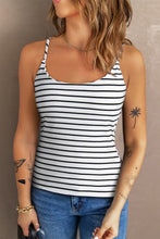 Load image into Gallery viewer, Striped Scoop Neck Cami