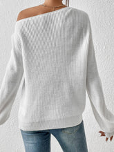 Load image into Gallery viewer, Honey Single Shoulder Long Sleeve Sweater