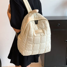 Load image into Gallery viewer, Quilted Polyester Backpack Bag