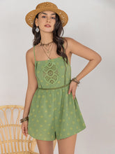 Load image into Gallery viewer, Square Neck Spaghetti Strap Romper
