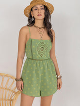 Load image into Gallery viewer, Square Neck Spaghetti Strap Romper