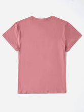 Load image into Gallery viewer, Graphic Round Neck Short Sleeve T-Shirt