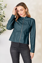 Load image into Gallery viewer, Mock Neck Zip Up Jacket