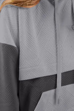 Load image into Gallery viewer, Drawstring Color Block Long Sleeve Hoodie