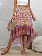 Load image into Gallery viewer, High-Low Elastic Waist Skirt