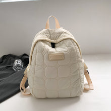 Load image into Gallery viewer, Quilted Polyester Backpack Bag