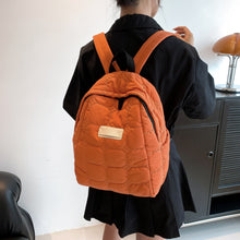 Load image into Gallery viewer, Quilted Polyester Backpack Bag