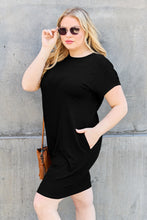 Load image into Gallery viewer, Basic Bae Bamboo Full Size Round Neck Short Sleeve Dress with Pockets