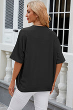 Load image into Gallery viewer, Eyelet Open Front Half Sleeve Cardigan
