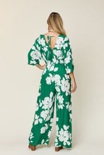 Load image into Gallery viewer, Double Take Full Size Printed Tie Back Wide Leg Jumpsuit