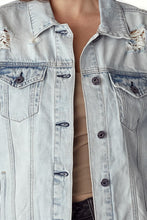 Load image into Gallery viewer, RISEN Distressed Button Up Jacket