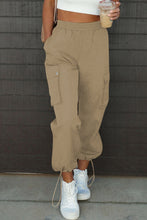Load image into Gallery viewer, Drawstring Elastic Waist Pants with Pockets