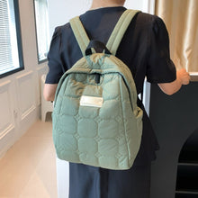 Load image into Gallery viewer, Quilted Polyester Backpack Bag