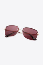 Load image into Gallery viewer, Rhinestone Heart Metal Frame Sunglasses