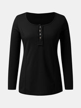 Load image into Gallery viewer, Full Size Scoop Neck Long Sleeve T-Shirt