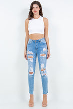 Load image into Gallery viewer, American Bazi High Waist Destroyed Straight Jeans