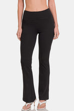 Load image into Gallery viewer, Zenana Full Size High Waist Wide Waistband Bootcut Active Pants