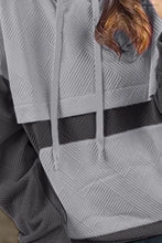 Load image into Gallery viewer, Drawstring Color Block Long Sleeve Hoodie