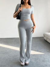 Load image into Gallery viewer, Devine Short Sleeve Top and Pants Set