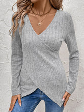 Load image into Gallery viewer, Perfee Surplice Long Sleeve T-Shirt