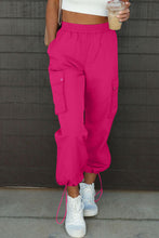 Load image into Gallery viewer, Drawstring Elastic Waist Pants with Pockets