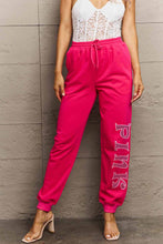 Load image into Gallery viewer, Simply Love Full Size PINK Graphic Sweatpants
