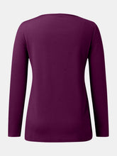 Load image into Gallery viewer, Full Size Scoop Neck Long Sleeve T-Shirt