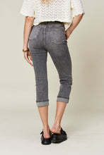 Load image into Gallery viewer, Judy Blue Full Size Button Fly High Waist Cuffed Capris