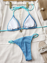 Load image into Gallery viewer, Ribbed Tie Back Bikini Set