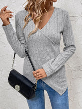 Load image into Gallery viewer, Perfee Surplice Long Sleeve T-Shirt