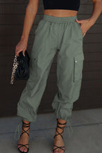 Load image into Gallery viewer, Drawstring Elastic Waist Pants with Pockets