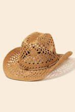 Load image into Gallery viewer, Fame Straw Weave Rope Ribbon Cowboy Hat