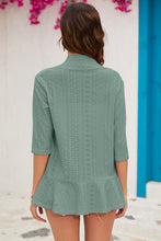 Load image into Gallery viewer, Eyelet Open Front Cardigan