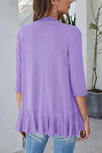 Load image into Gallery viewer, Open Front Three-Quarter Sleeve Cardigan
