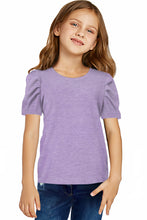 Load image into Gallery viewer, Round Neck Puff Sleeve T-Shirt