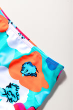 Load image into Gallery viewer, Cropped Swim Top and Floral Bottoms Set