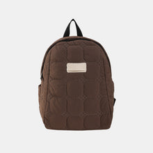 Load image into Gallery viewer, Quilted Polyester Backpack Bag