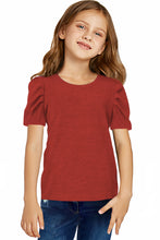 Load image into Gallery viewer, Round Neck Puff Sleeve T-Shirt